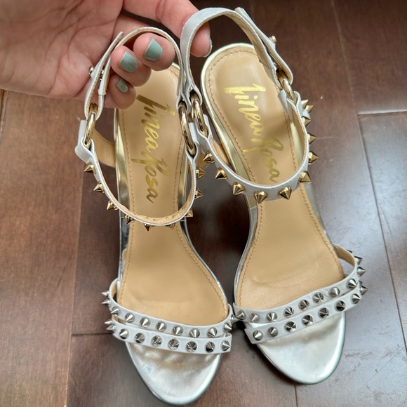 Linea Rosa - High Heel Sandal Shoes, Size 37/235 with dust bag - Picture 3 of 16